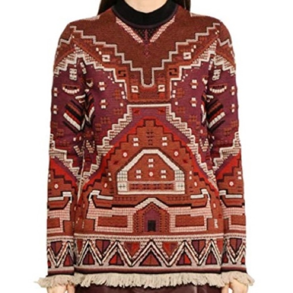 Tory Burch Tapestry Jacquard Sweater